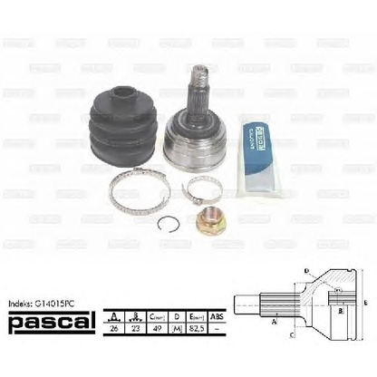 Photo Joint Kit, drive shaft PASCAL G14015PC