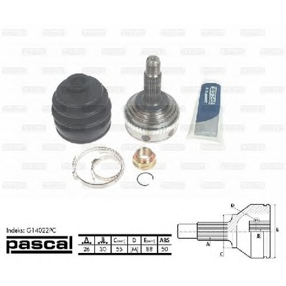 Photo Joint Kit, drive shaft PASCAL G14022PC