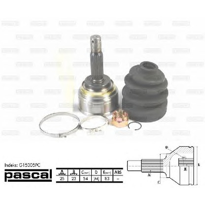 Photo Joint Kit, drive shaft PASCAL G15005PC