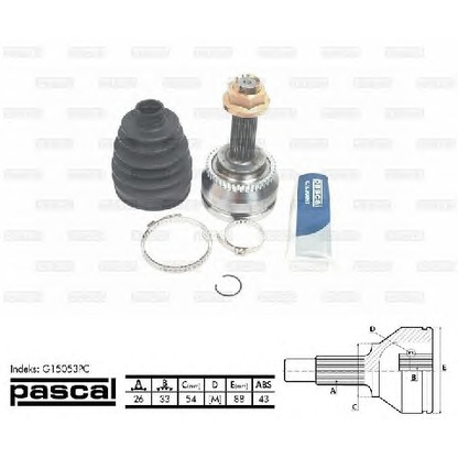 Photo Joint Kit, drive shaft PASCAL G15053PC