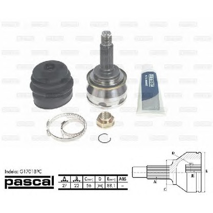 Photo Joint Kit, drive shaft PASCAL G17018PC