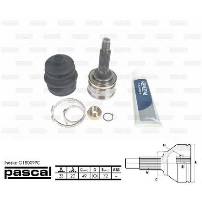 Photo Joint Kit, drive shaft PASCAL G18009PC