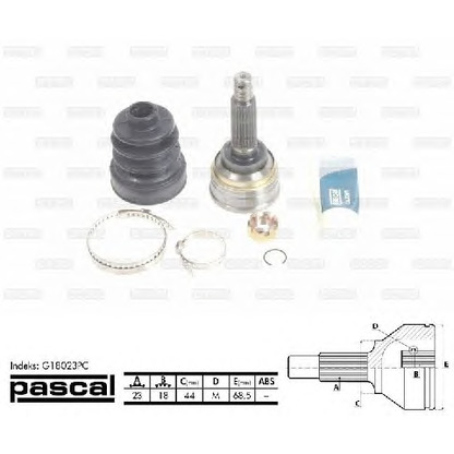 Photo Joint Kit, drive shaft PASCAL G18023PC