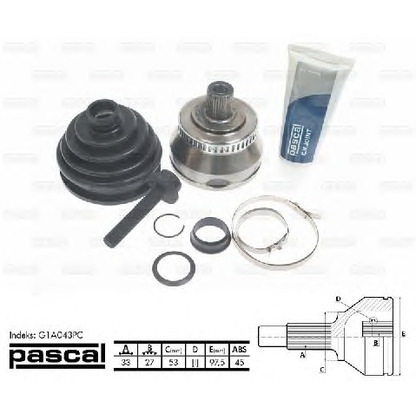 Photo Joint Kit, drive shaft PASCAL G1A043PC