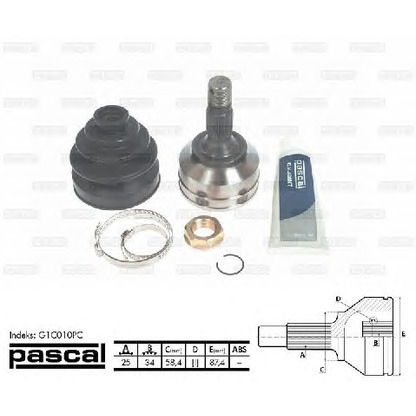 Photo Joint Kit, drive shaft PASCAL G1C010PC