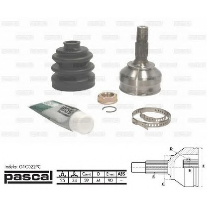 Photo Joint Kit, drive shaft PASCAL G1C022PC