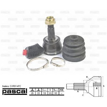 Photo Joint Kit, drive shaft PASCAL G1F014PC