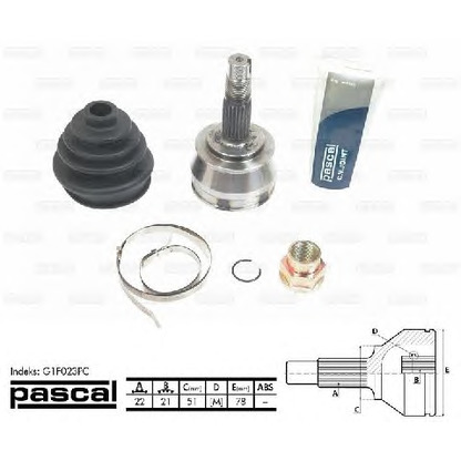 Photo Joint Kit, drive shaft PASCAL G1F023PC