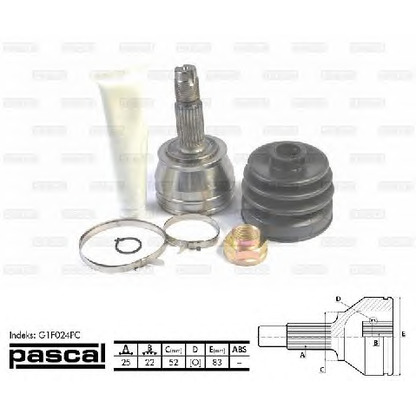 Photo Joint Kit, drive shaft PASCAL G1F024PC