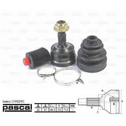 Photo Joint Kit, drive shaft PASCAL G1F027PC