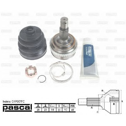 Foto Kit giunti, Semiasse PASCAL G1P007PC