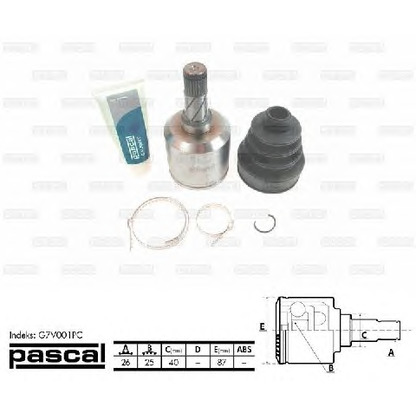 Photo Joint Kit, drive shaft PASCAL G7V001PC