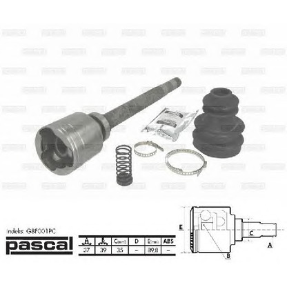 Photo Joint Kit, drive shaft PASCAL G8F001PC