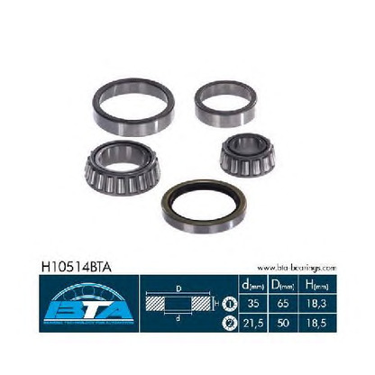 Photo Wheel Bearing Kit BTA H10514BTA