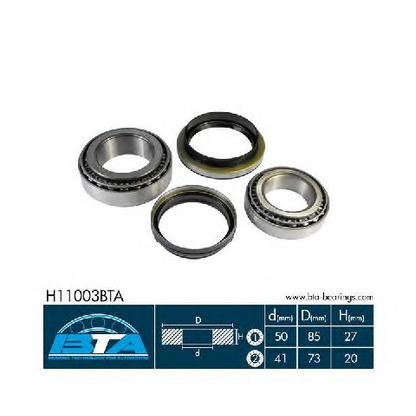 Photo Wheel Bearing Kit BTA H11003BTA