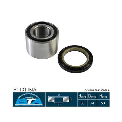 Photo Wheel Bearing Kit BTA H11011BTA