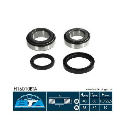 Photo Wheel Bearing Kit BTA H16010BTA