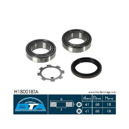 Photo Wheel Bearing Kit BTA H18001BTA