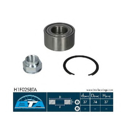 Photo Wheel Bearing Kit BTA H1F025BTA