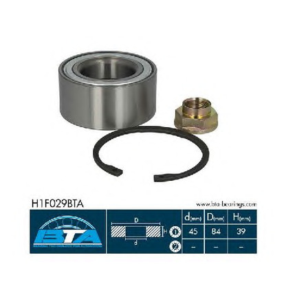 Photo Wheel Bearing Kit BTA H1F029BTA