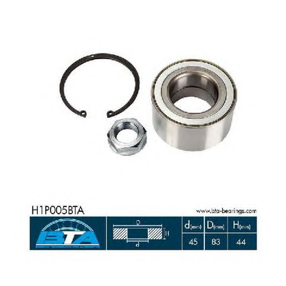 Photo Wheel Bearing Kit BTA H1P005BTA