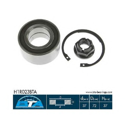 Photo Wheel Bearing Kit BTA H1R023BTA
