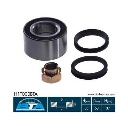 Photo Wheel Bearing Kit BTA H1T000BTA
