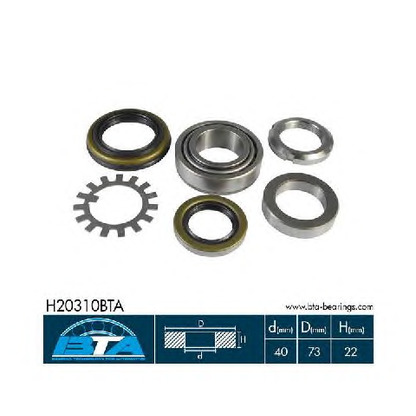 Photo Wheel Bearing Kit BTA H20310BTA