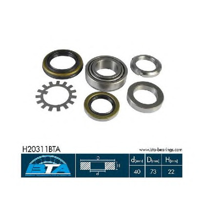 Photo Wheel Bearing Kit BTA H20311BTA