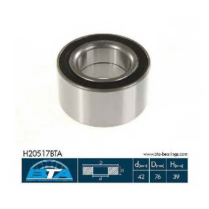 Photo Wheel Bearing Kit BTA H20517BTA