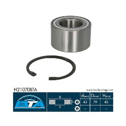 Photo Wheel Bearing Kit BTA H21070BTA