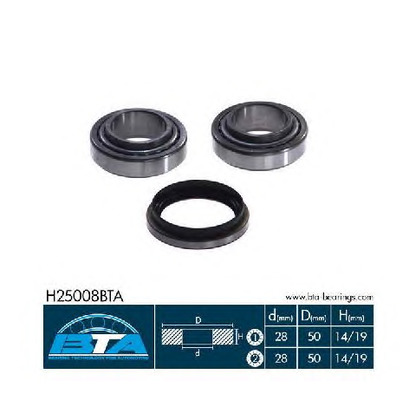 Photo Wheel Bearing Kit BTA H25008BTA