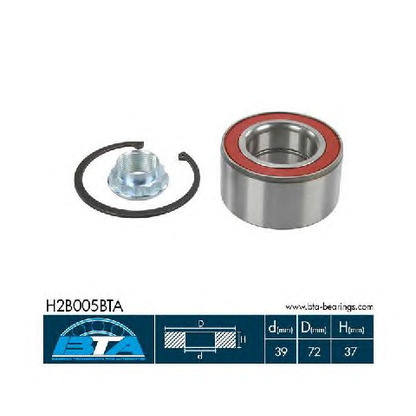 Photo Wheel Bearing Kit BTA H2B005BTA