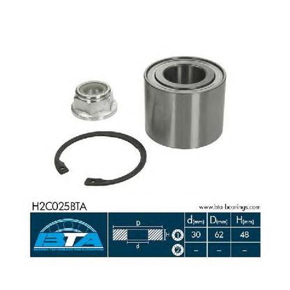 Photo Wheel Bearing Kit BTA H2C025BTA