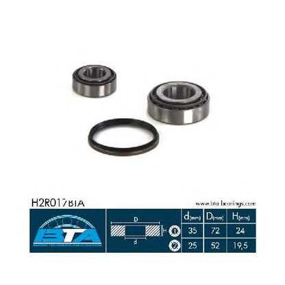 Photo Wheel Bearing Kit BTA H2R017BTA