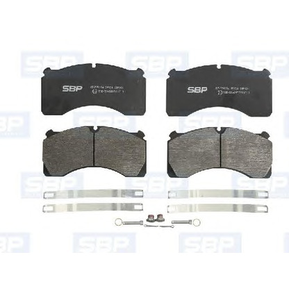 Photo Brake Pad Set, disc brake SBP 07P29124