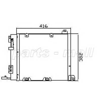 Фото Конденсатор, кондиционер PARTS-MALL PXNC1005