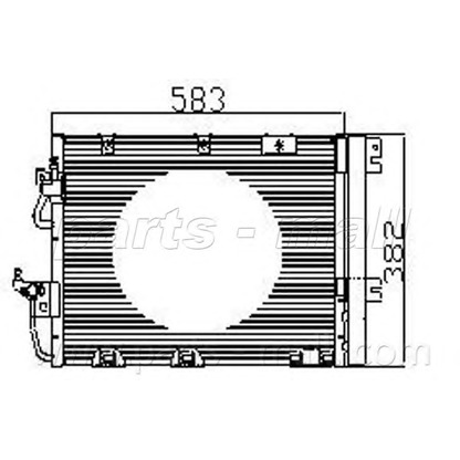 Photo Condenser, air conditioning PARTS-MALL PXNC1006