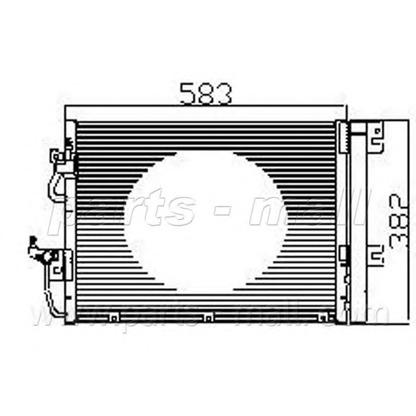 Photo Condenser, air conditioning PARTS-MALL PXNC1008