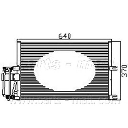 Photo Condenser, air conditioning PARTS-MALL PXNC1016