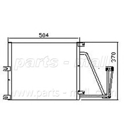 Photo Condenseur, climatisation PARTS-MALL PXNC1017