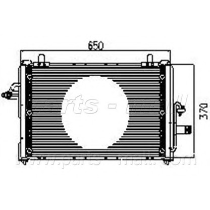 Photo Condenser, air conditioning PARTS-MALL PXNCC015