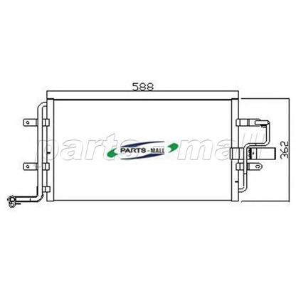 Photo Condenser, air conditioning PARTS-MALL PXNCT002
