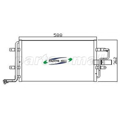 Фото Конденсатор, кондиционер PARTS-MALL PXNCT002