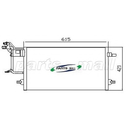 Foto Condensador, aire acondicionado PARTS-MALL PXNCT003