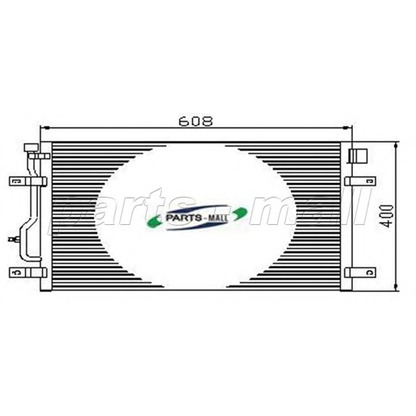 Photo Condenser, air conditioning PARTS-MALL PXNCT006