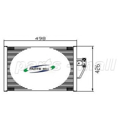 Photo Condenser, air conditioning PARTS-MALL PXNCV007