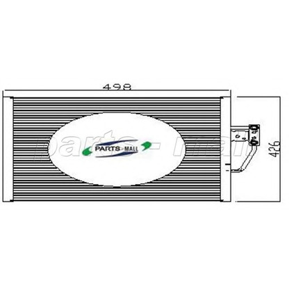 Zdjęcie Skraplacz, klimatyzacja PARTS-MALL PXNCV008