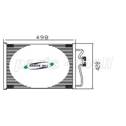 Zdjęcie Skraplacz, klimatyzacja PARTS-MALL PXNCV009