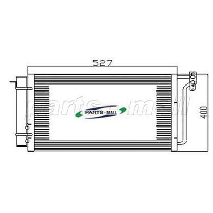 Zdjęcie Skraplacz, klimatyzacja PARTS-MALL PXNCV011